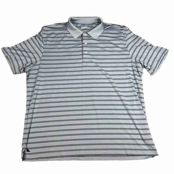 Lot Of 2 UNTUCKit Polo Shirt Men’s XXL 2XL Green Blue Stripes Golf Performance - Picture 9 of 14